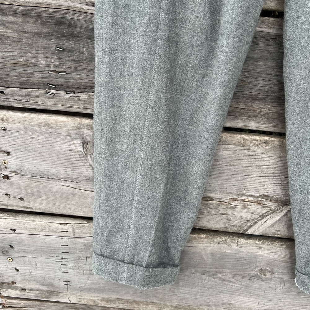 Together! Vintage Acrylic Wool Blend Gray Warm Weather Trousers Size 12 - Picture 2 of 5